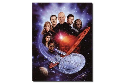 Lightspeed Fine Art Star Trek the Next Generation Cast Diorama Artist Signed