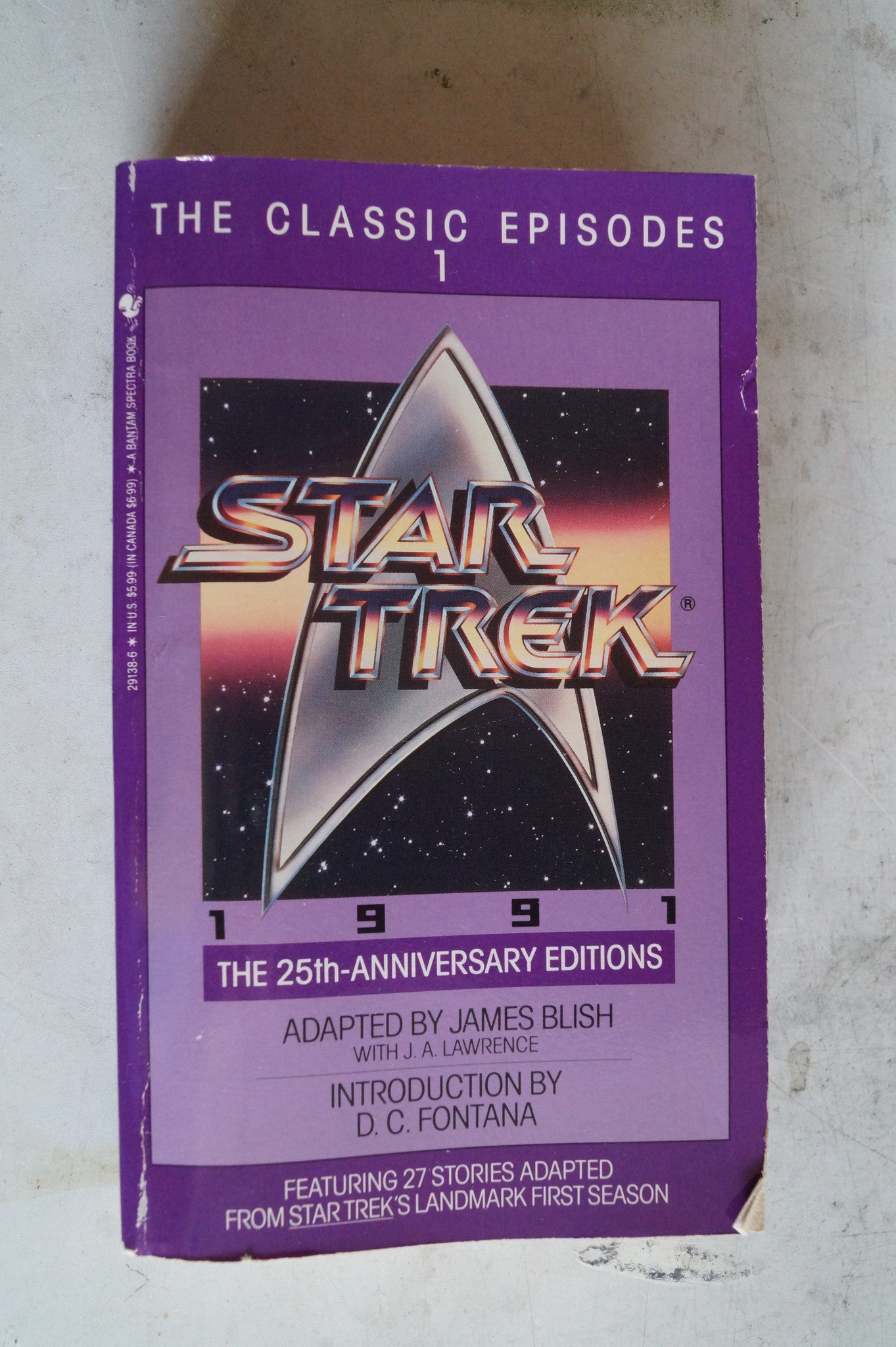 25th Anniversary Editions of James Blish Star Trek Novels