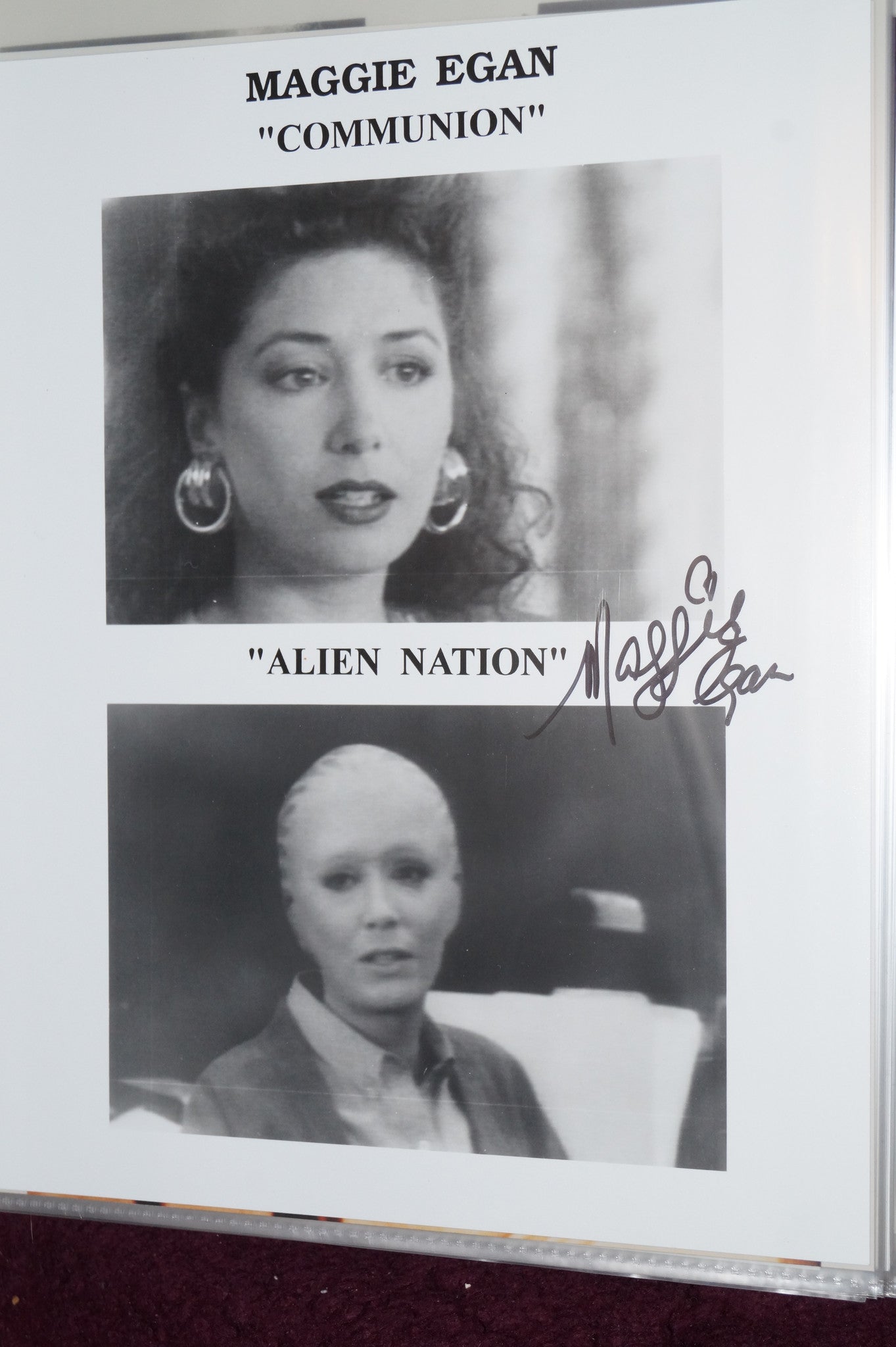 Autographed Photo "Maggie Egan"
