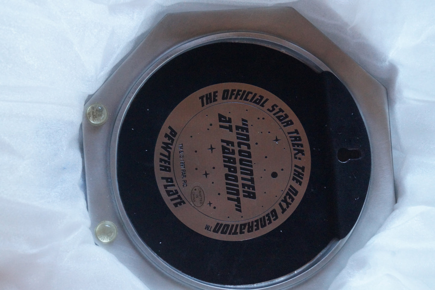 Encounter at Farpoint Pewter Plate