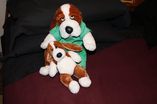 Basset Hound Mom and Pup