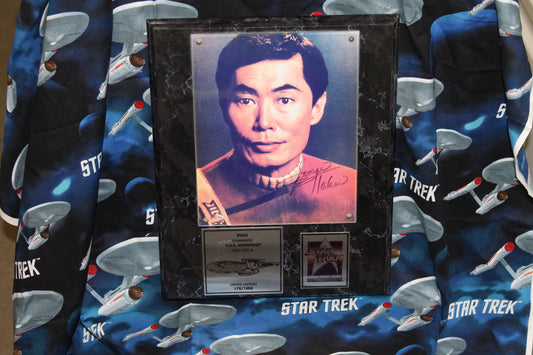 George Takei Autographed Plaque QVC