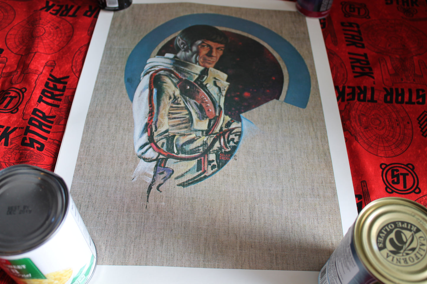 Spock in Envionmental Suit Poster