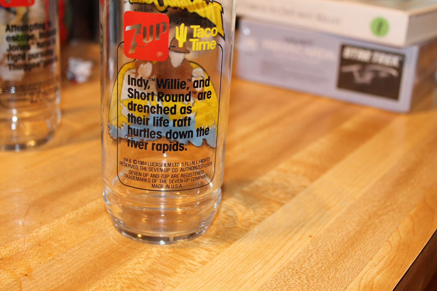 Indiana jones and the temple of doom glass