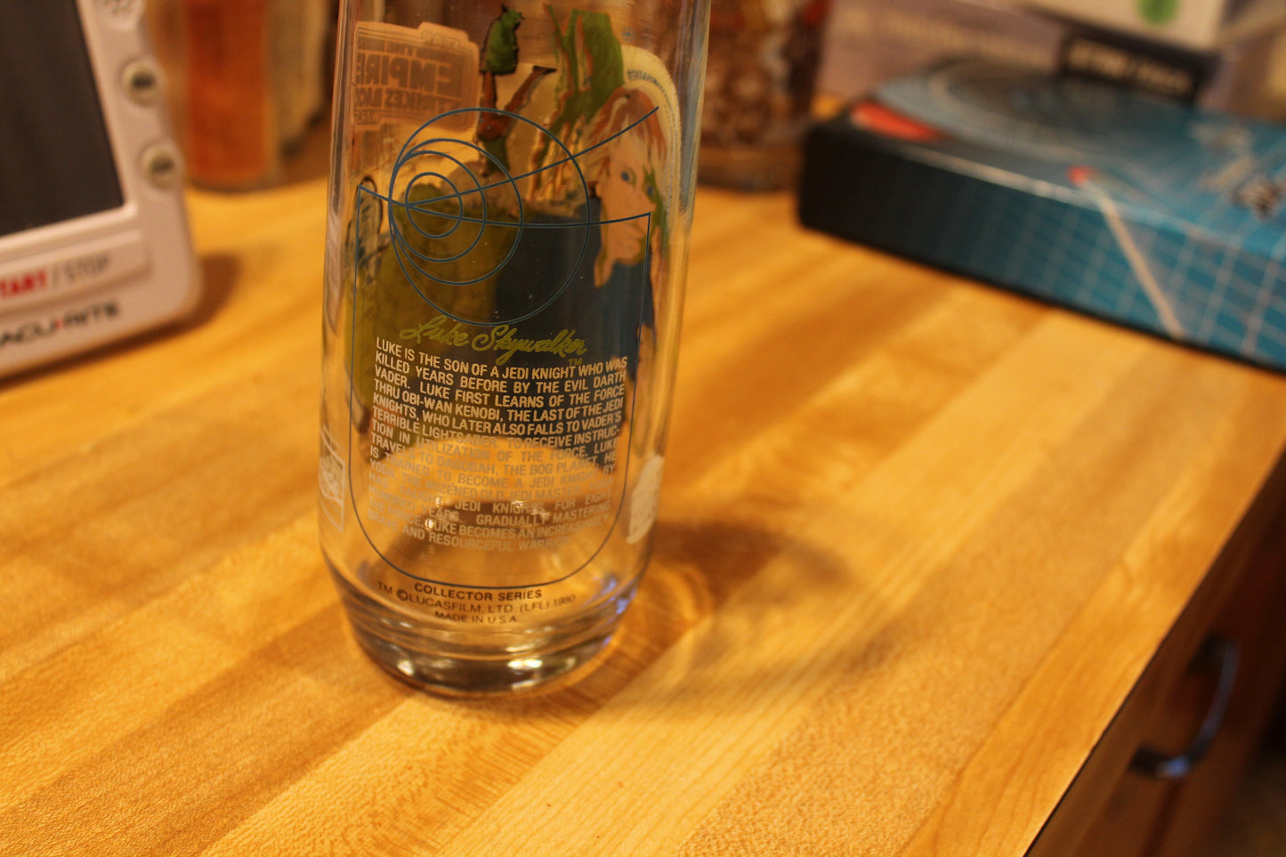 star wars the empire strikes back collector glass