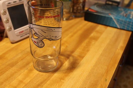 Star Trek USS Enterprise Promotional Glass
