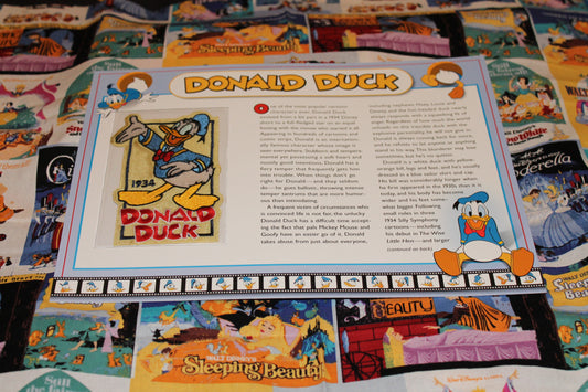 Willabee and Ward Disney Collector Patch "Donald Duck"
