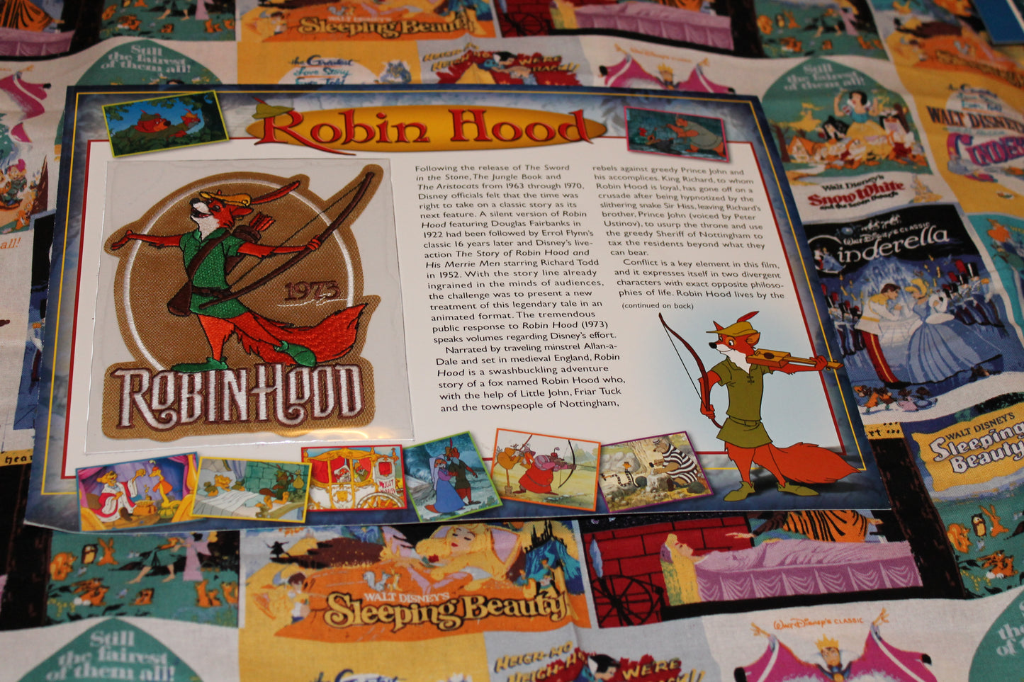 Willabee and Ward Disney Collector's Patch "Robin Hood"