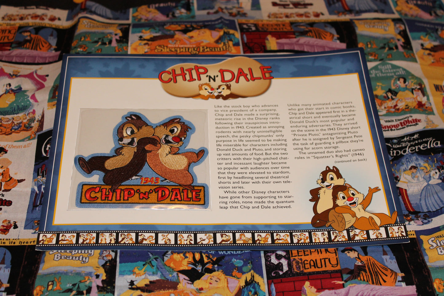 Willabee and Ward Disney Collector Patch "Chip and Dale"