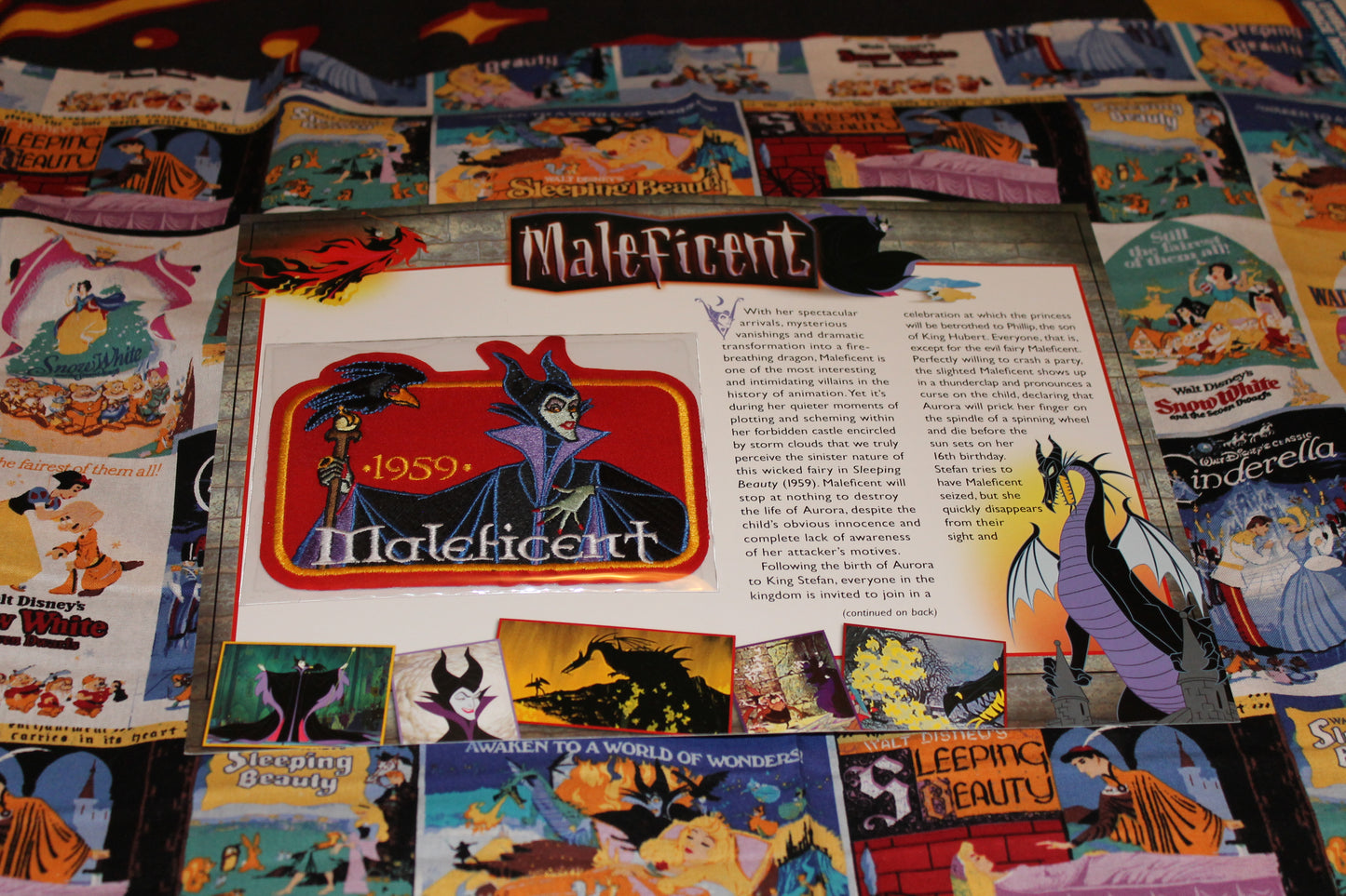 Willabee and Ward Disney Collectors Patch "Malificent"