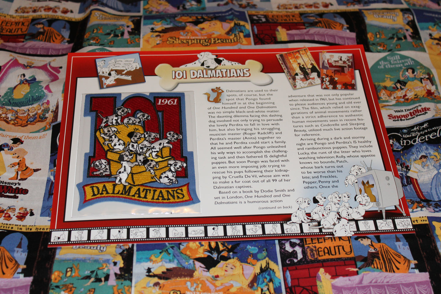 Willabee and Ward Disney Collector Patch "101 Dalmations"