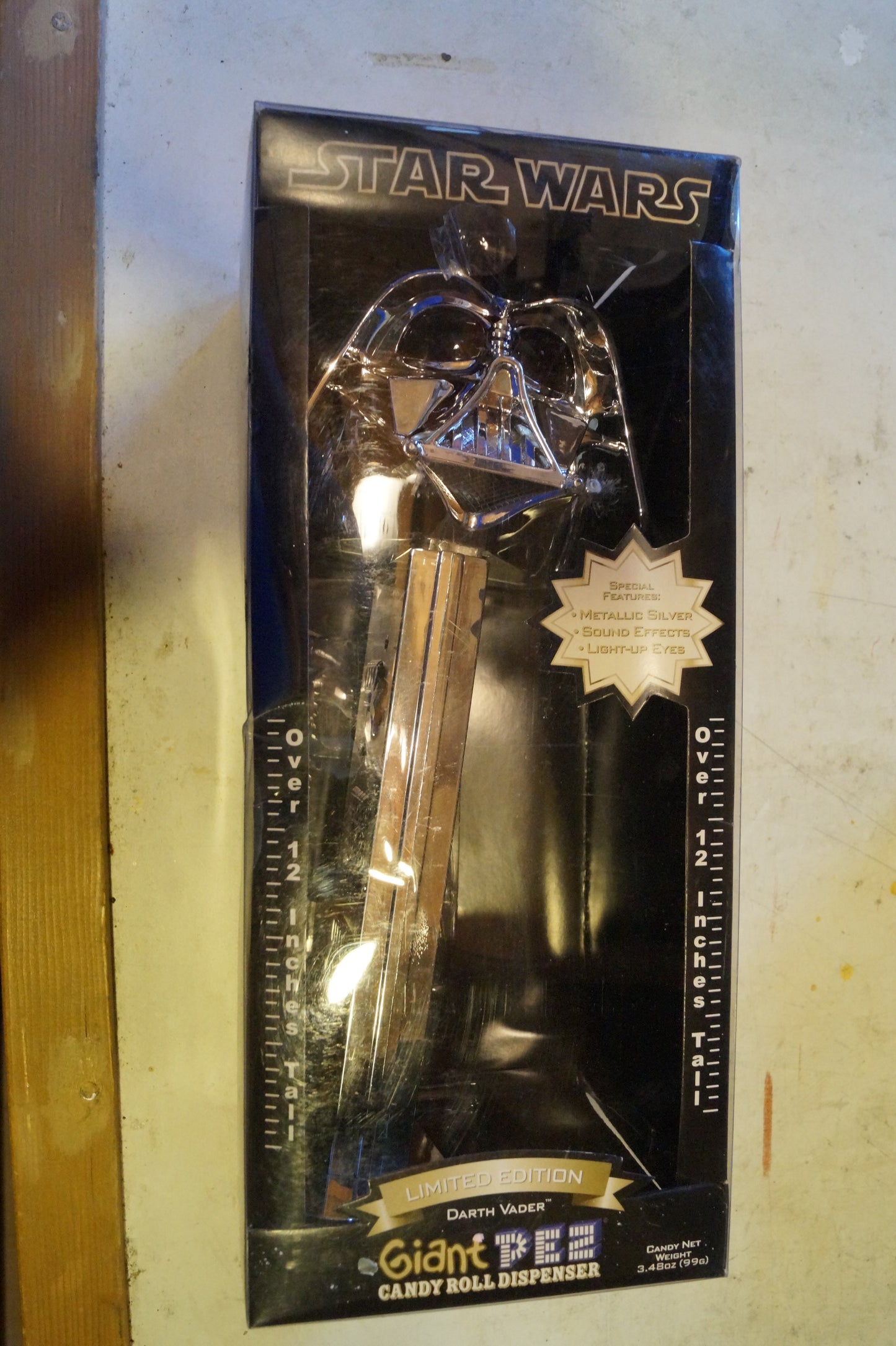 Giant Pez  Darth Vader Silver