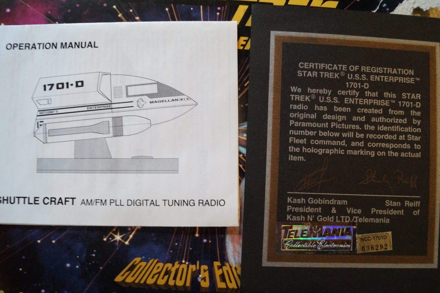 Shuttlecraft Magellan Alarm Clock Radio